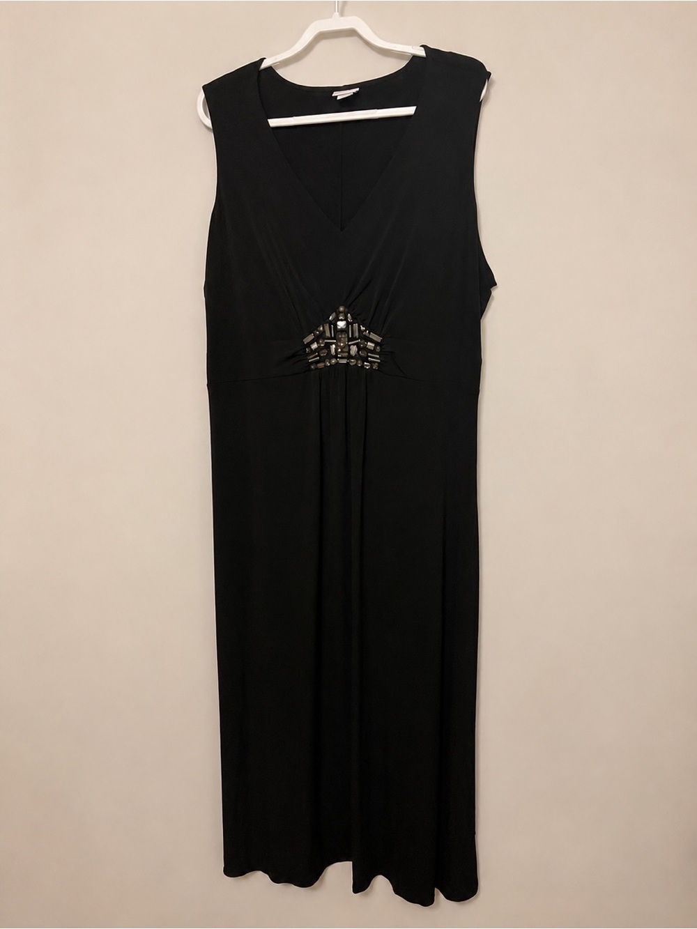 Elegant Black Evening Maxi Dress – Women’s 3X